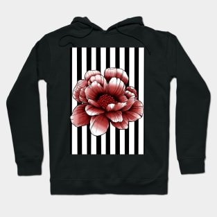 LINE FLOWER RED Hoodie